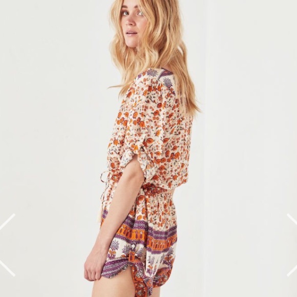 ▪️sold▪️ spell & gypsy orange blossom romper - Picture 3 of 8